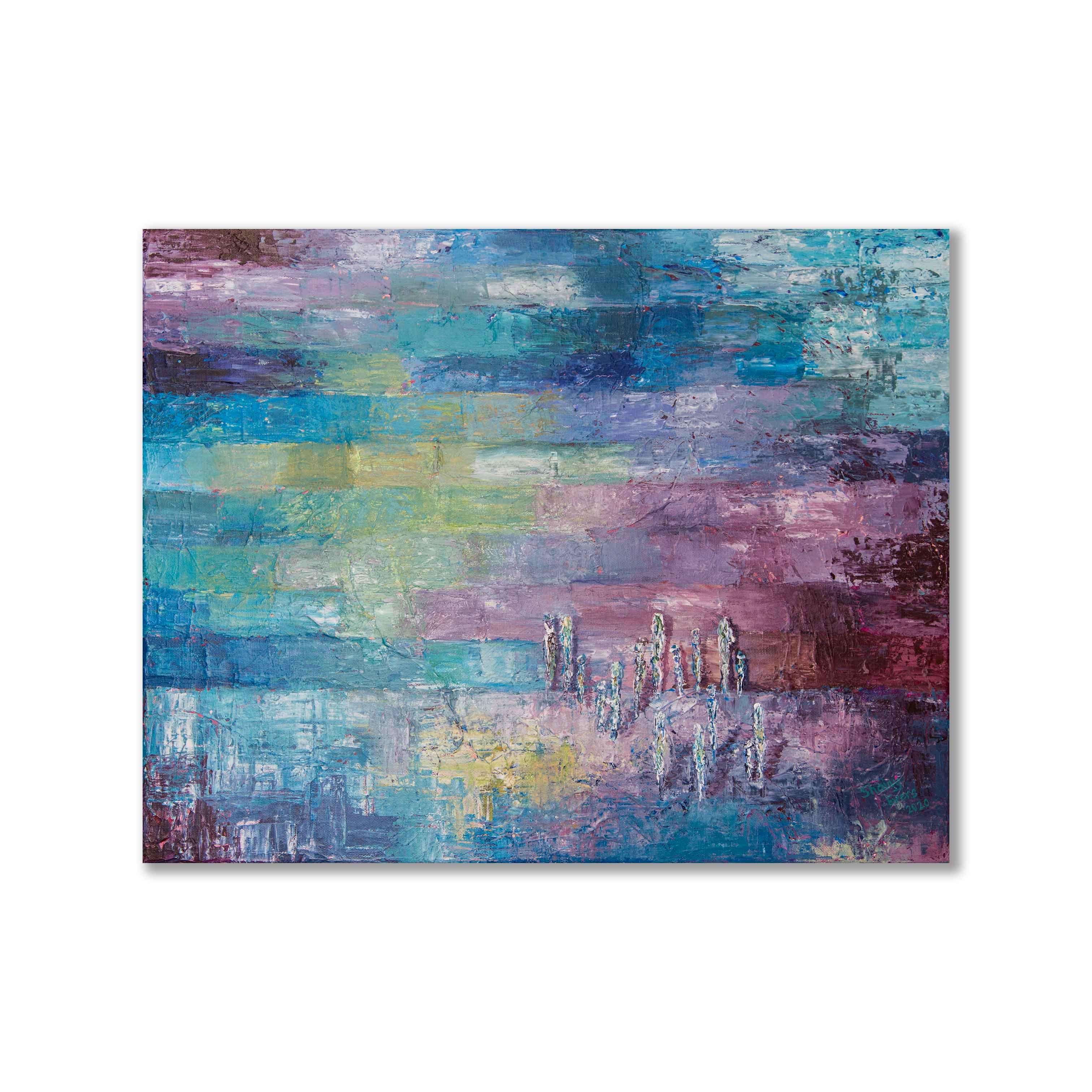 a picture of a painting on a wall