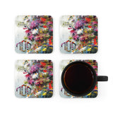 Deep Green Pesach Coaster Set I Set of 4