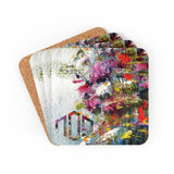 Deep Green Pesach Coaster Set I Set of 4