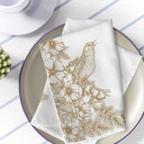 Gold Pesach Cloth Napkins I Set of 4