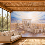 V910 - Home in Our Beis Hamikdosh - Sukkah Mural