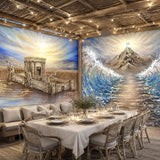V910 - Home in Our Beis Hamikdosh - Sukkah Mural
