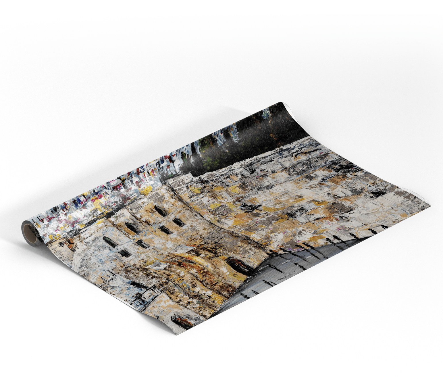 325 -  Kotel Plaza Sukkah Mural - Acrylic Creations - Nechama Fine Art x Sukkah Mural