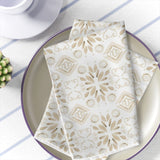 Painted Floral Pesach Cloth Napkins I Set of 4