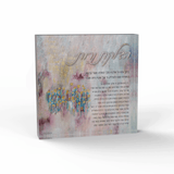 Hadlakat Neirot Block - Hidden Prayers - Acrylic Creations - Shainy Art - Plaques